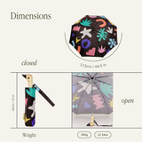 Duckhead Compact Umbrella in Palma Print