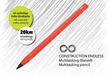 Troika Multi-Tasking Construction: Endless Pencil 12.5 Miles in Red