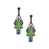 Marion Mahony Stained Glass Window Earrings