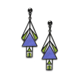 Marion Mahony Stained Glass Window Earrings