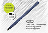 Troika Multi-Tasking Construction: Endless Pencil 12.5 Miles in Dark Blue