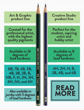 9000 Graphite Art Pencils (4B, 6B, 8B)