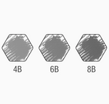 9000 Graphite Art Pencils (4B, 6B, 8B)