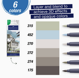 Goldfaber Sketch Markers, Architecture (Wallet of 6)