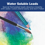 Watercolor EcoPencils with Raised Grip (Set of 12)