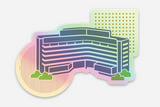 Global Campus Holographic Vinyl Sticker