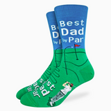 Men's Big & Tall Best Dad By Par Socks (Size 13-17)