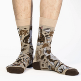 Men's Coffee Cat Socks (Size 7-12)