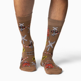 Men's Railroad Crossing Socks (Size 7-12)