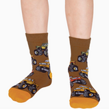 Kid's Building Blocks, Trucks & Sharks Socks (Set of 3)