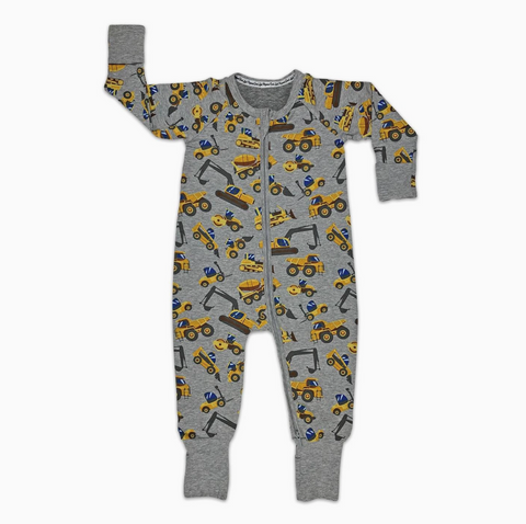 Construction Vehicles Baby Pajamas (6-24 Mo.)