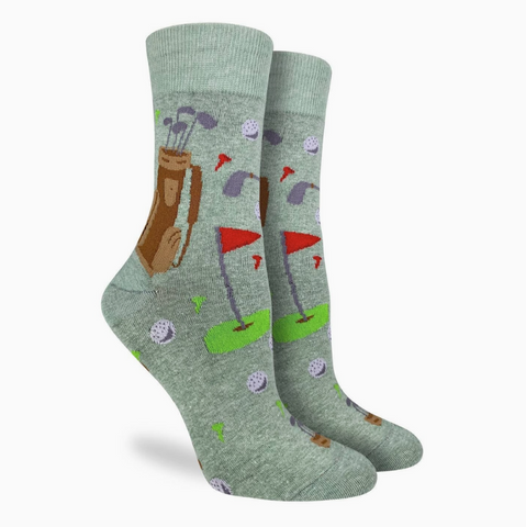 Women's Golf Green Socks (Size 5-9)