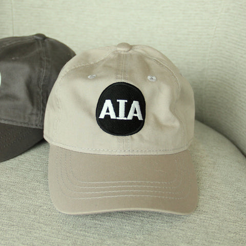 AIA Logo Baseball Cap in Light Grey