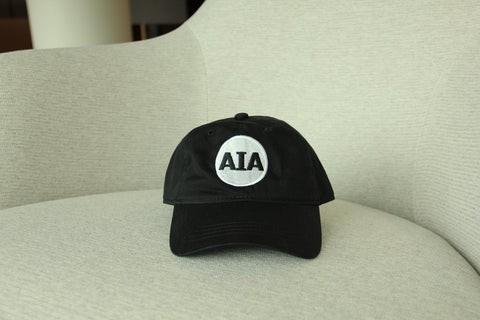 AIA Logo Baseball Cap in Black