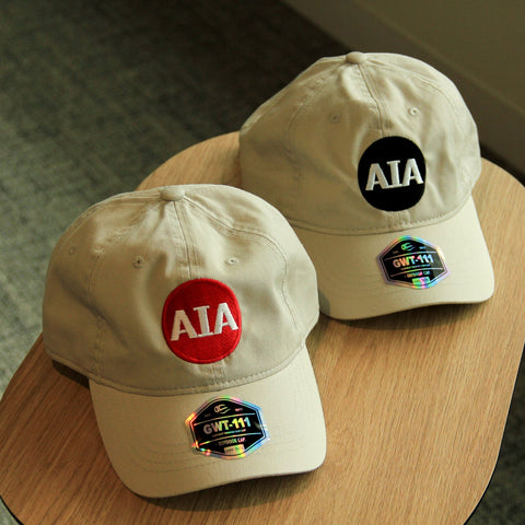 AIA Logo Baseball Cap in Putty