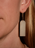 Iona Arch Earrings in Soft Frost & Gold