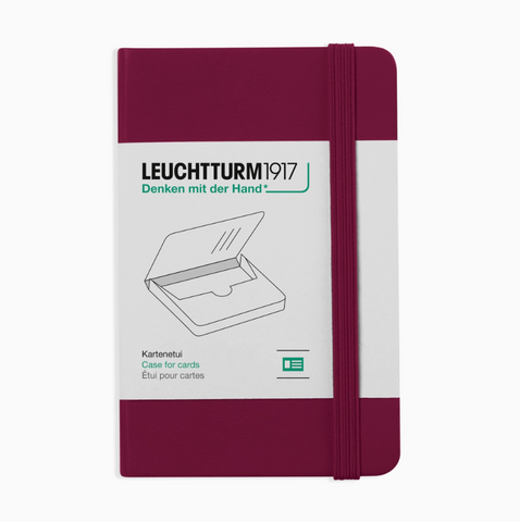 Leuchtturm1917 Business Card Case in Port Red