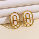 Devin No. 1 Mother of Pearl Statement Earrings