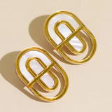 Devin No. 1 Mother of Pearl Statement Earrings