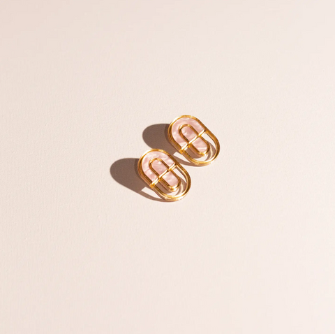 Devin No. 1 Multicolor Gold Statement Earrings