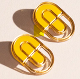 Devin No. 1 Multicolor Gold Statement Earrings