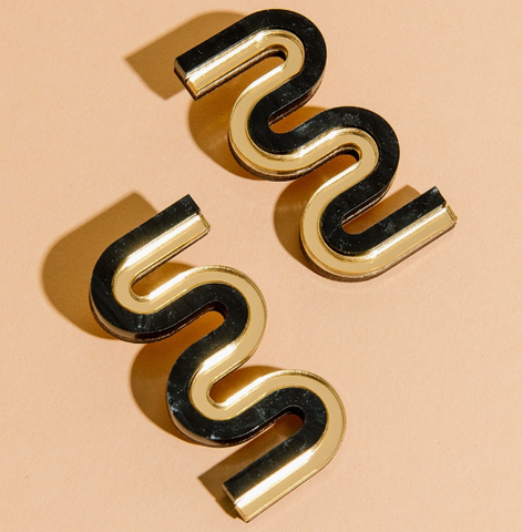 Vea Mini Gold Dangle Earrings