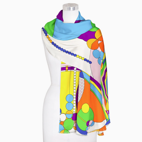 March Balloons Silk Blend Shawl