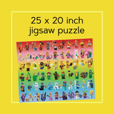 LEGO® Rainbow Minifigure Puzzle