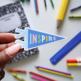 Inspire Pennant Sticker
