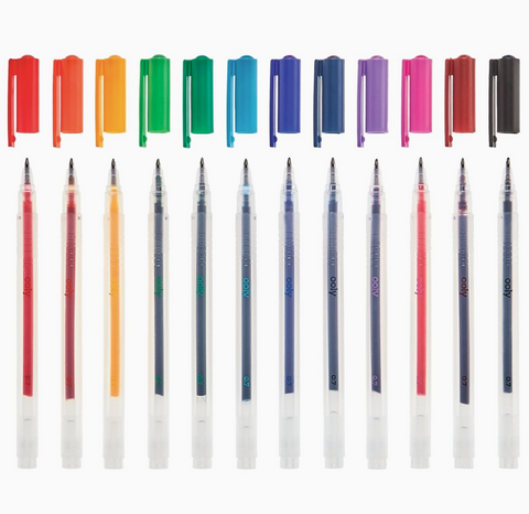 Color Luxe: Fine Tip Gel Pens (Set of 12)