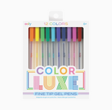 Color Luxe: Fine Tip Gel Pens (Set of 12)