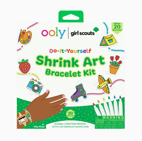 Girl Scouts: Do-It-Yourself Shrink Art Bracelet Kit (30 Pc Set)