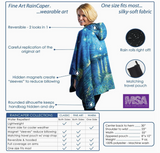 Waterlilies Reversible Rain Cape