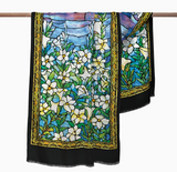 Tiffany Lilies Silk Blend Shawl