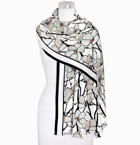Tiffany Magnolia Silk Blend Shawl