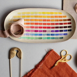 9.8" Oval Enamel Dish: Nomenclature of Colors