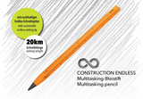 Troika Multi-Tasking Construction: Endless Pencil 12.5 Miles in Neon Orange