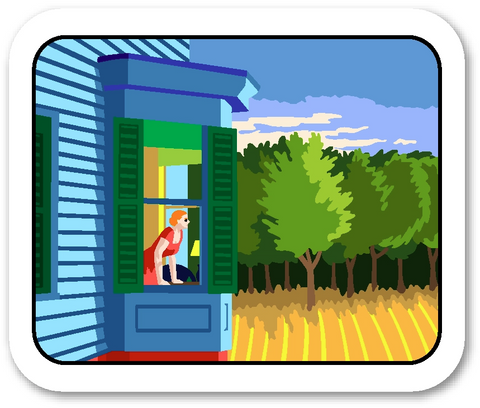 "Cape Cod Morning" Sticker