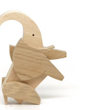 Wooden Magnetic Puzzle Toy: Elephant