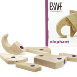 Wooden Magnetic Puzzle Toy: Elephant