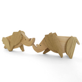 Wooden Magnetic Puzzle Toy: Rhino