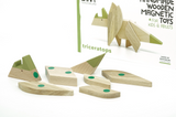 Wooden Magnetic Puzzle Toy: Triceratops