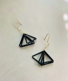 Triple Triangle Earrings