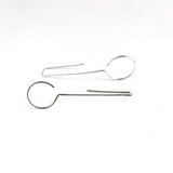 Open Circle Drop Earrings