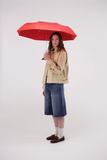 Duckhead Compact Umbrella in Holiday Red