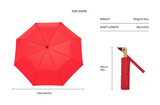 Duckhead Compact Umbrella in Holiday Red