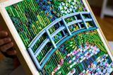 LEGO® Art: Bridge over a Pond of Water Lilies