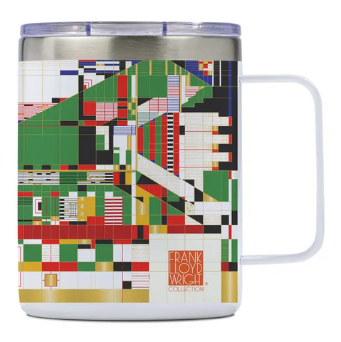 "Hillside Curtain" 12 oz Stainless Steel Travel Mug with Lid