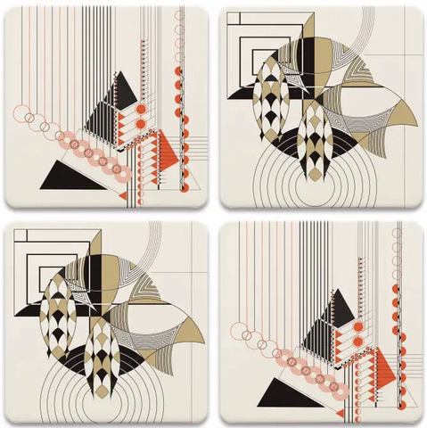 "Eugene Masselink" Coasters (Set of 4)