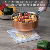 "Lake Geneva" 8" Square Trivet
